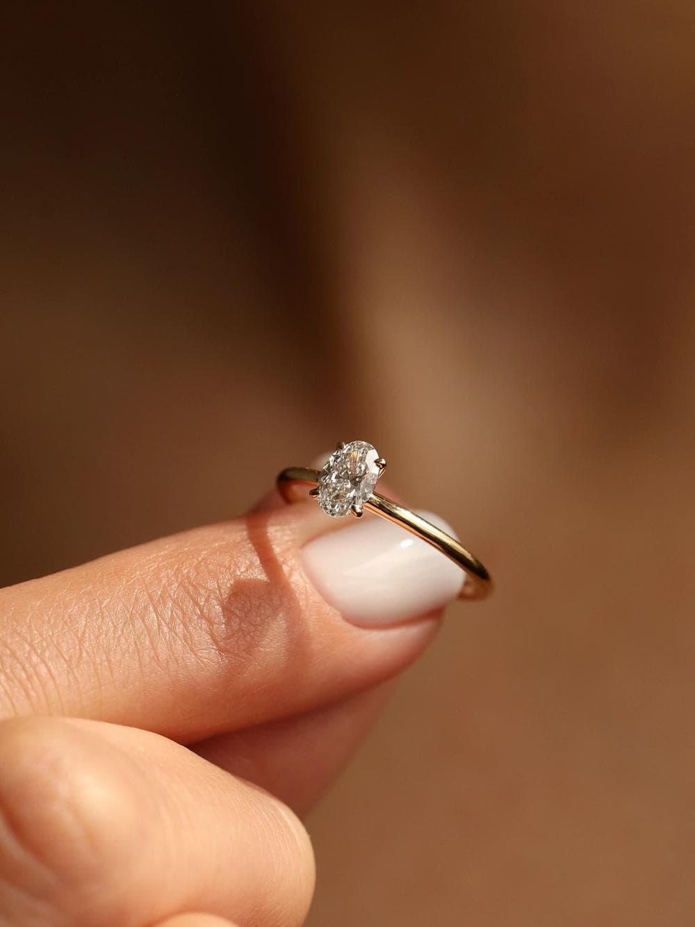 Classic Oval Cut Ring studio view